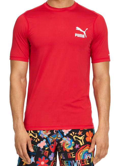 Puma Men's Quickdry Regular Fit Short Sleeve Rash Guard