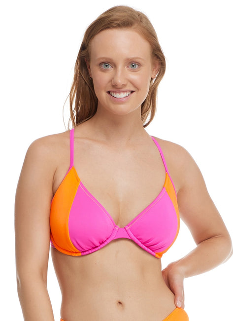 Body Glove Women's 80'S Throwback Solo Bikini Top (D/DD/E/F Cup)