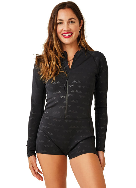 Carve Designs Offshore Long Sleeve Insulated One Piece Swimsuit