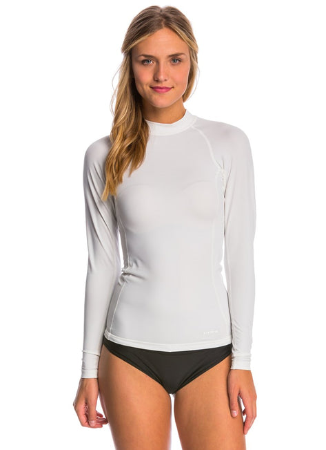 Sporti Women's Solid L/S UPF 50+ Sport Fit Rash Guard