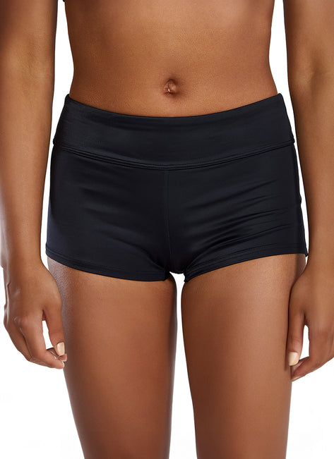 TYR Women's Solid Della Boyshort Bikini Bottom
