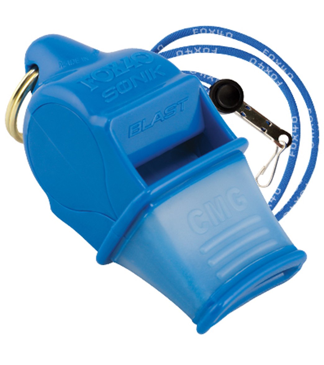 sunsmile　OUTLET商品♠ BASSOLS　セット　ブルー　Q Fox40 Sonik Blast CMG Lifeguard Whistle w/ Lanyard at SwimOutlet.com