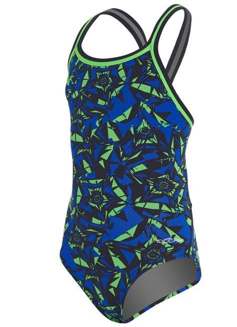 Dolfin Girls' Reliance Ion DBX V-Back One Piece Swimsuit