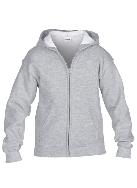 Gildan Youth Heavy Blend Full-Zip Hooded Sweatshirt