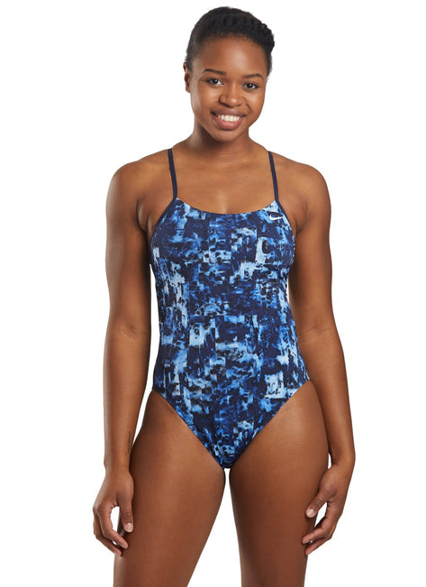 Nike Women's HydraStrong Fire Cut Out One Piece Swimsuit