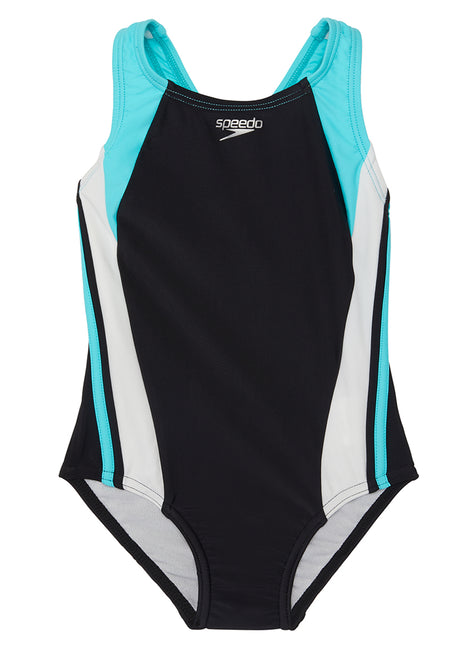 Speedo Girls' Infinity Splice One Piece Swimsuit (Little Kid, Big Kid)