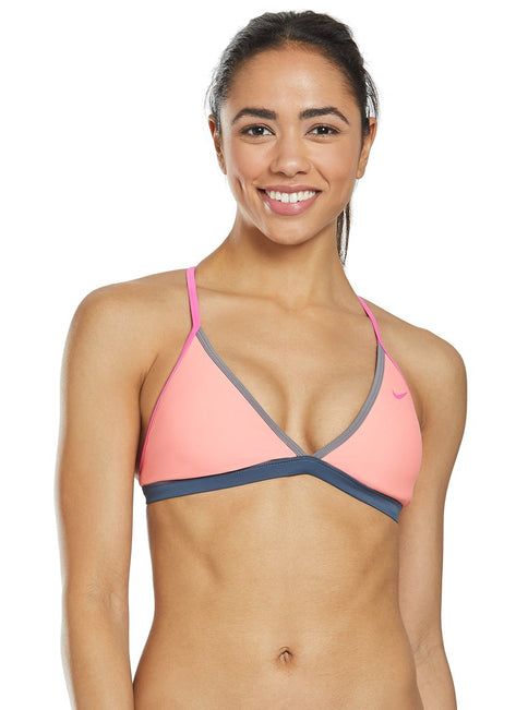Nike Women's Solid T-Back Bikini Top