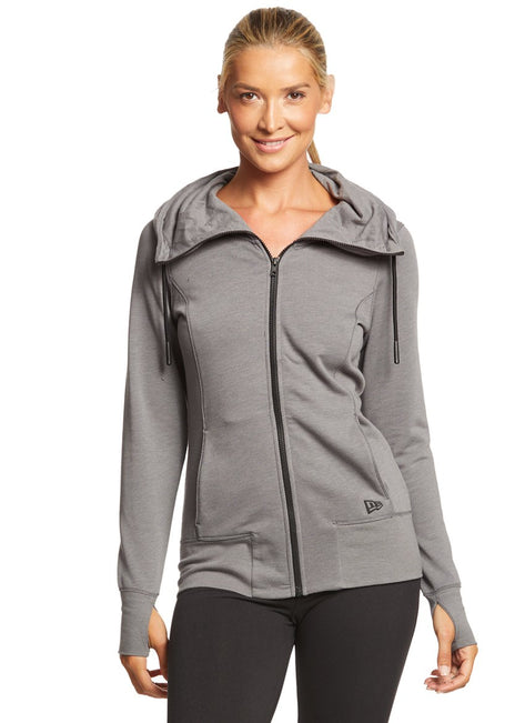 SwimOutlet Women's New Era® Tri-Blend Fleece Full-Zip Hoodie