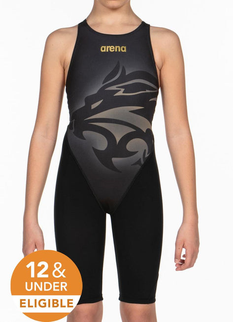 Arena Girls' Powerskin ST 2.0 Junior Elite II Open Back Tech Suit Swimsuit