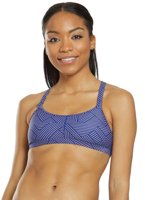 Sporti Active Chevron Double Cross Workout Bikini Top