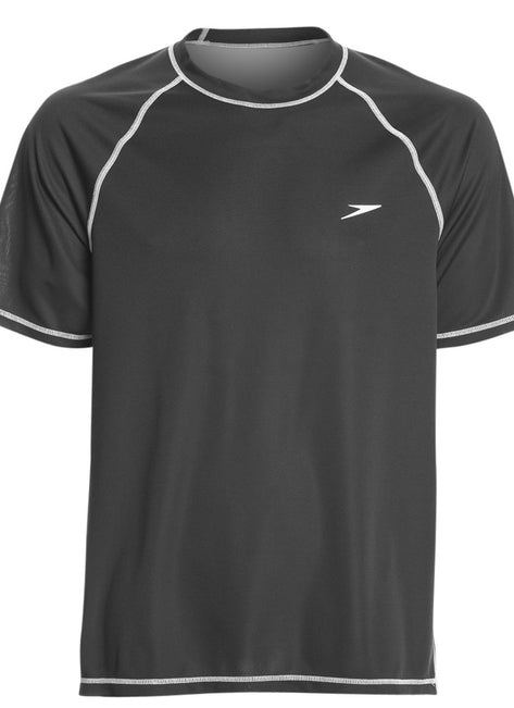 Speedo Men's Easy Short Sleeve Extended Size Swim Shirt