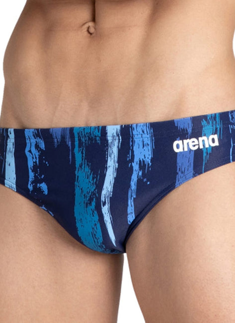 Arena Men's Team Painted Stripes Brief Swimsuit