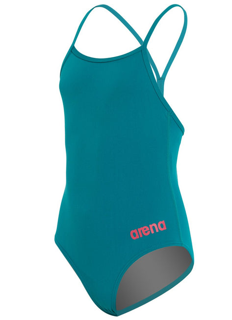 Arena Girls' Master MaxLife Thin Strap Micro Back One Piece Swimsuit