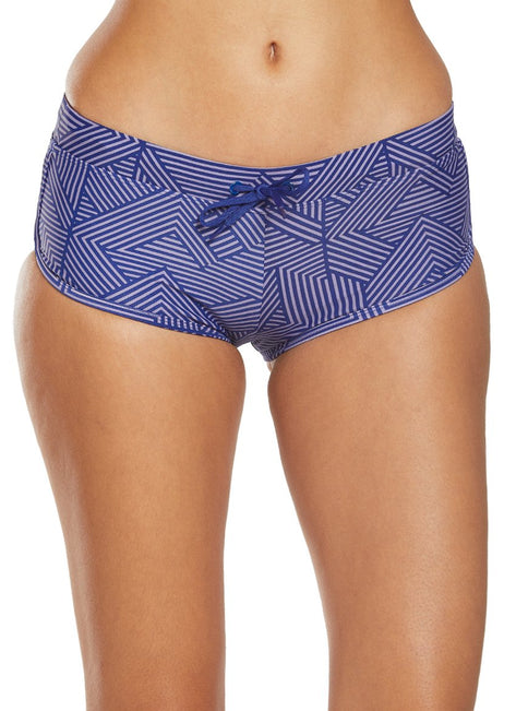 Sporti Active Chevron Cheeky Boyshort Swim Bottom