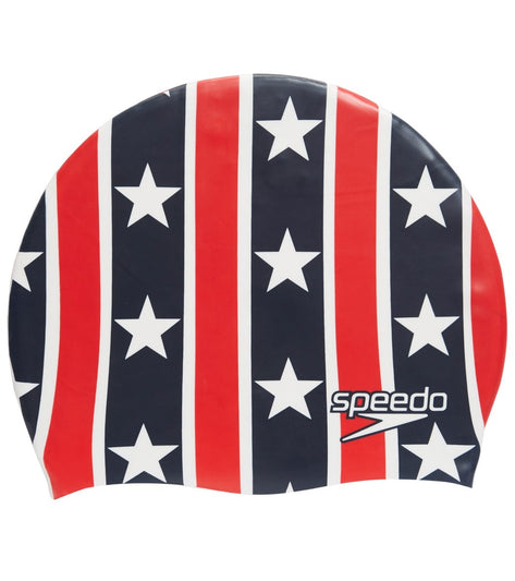 Speedo Elastomeric Printed Swim Cap