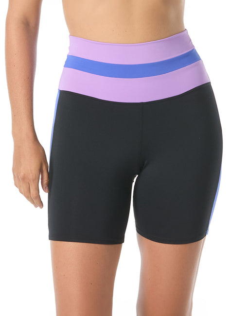 Beach House Women's Color Block Jersey Paloma Beach Imagine High Waist Swim Short