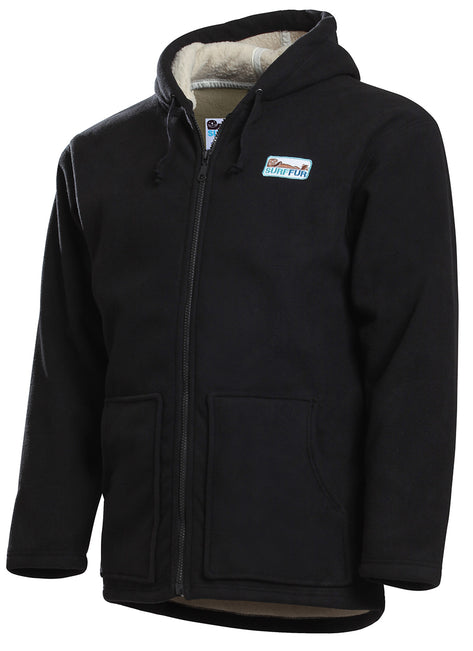 Surf-fur Unisex SurfCheck Fleece-Lined Water Proof Hooded Jacket