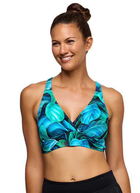 Next by Athena Women's Curacao Palms Soft Cup Bikini Top