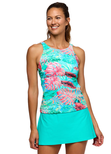 Next by Athena Women's Extend Coconut Bay Soft Cup Tankini Top