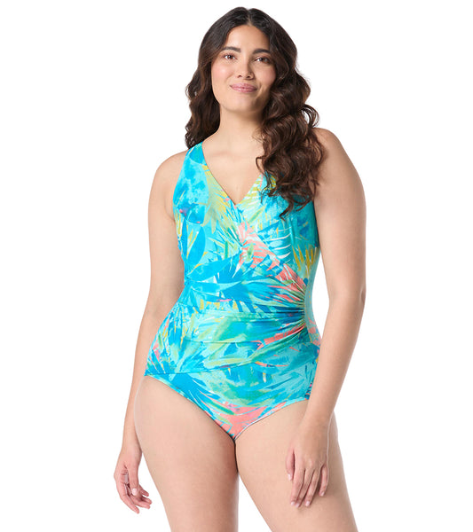 Roxanne Women's Chlorine Resistant Bra Sized Paradise Palm