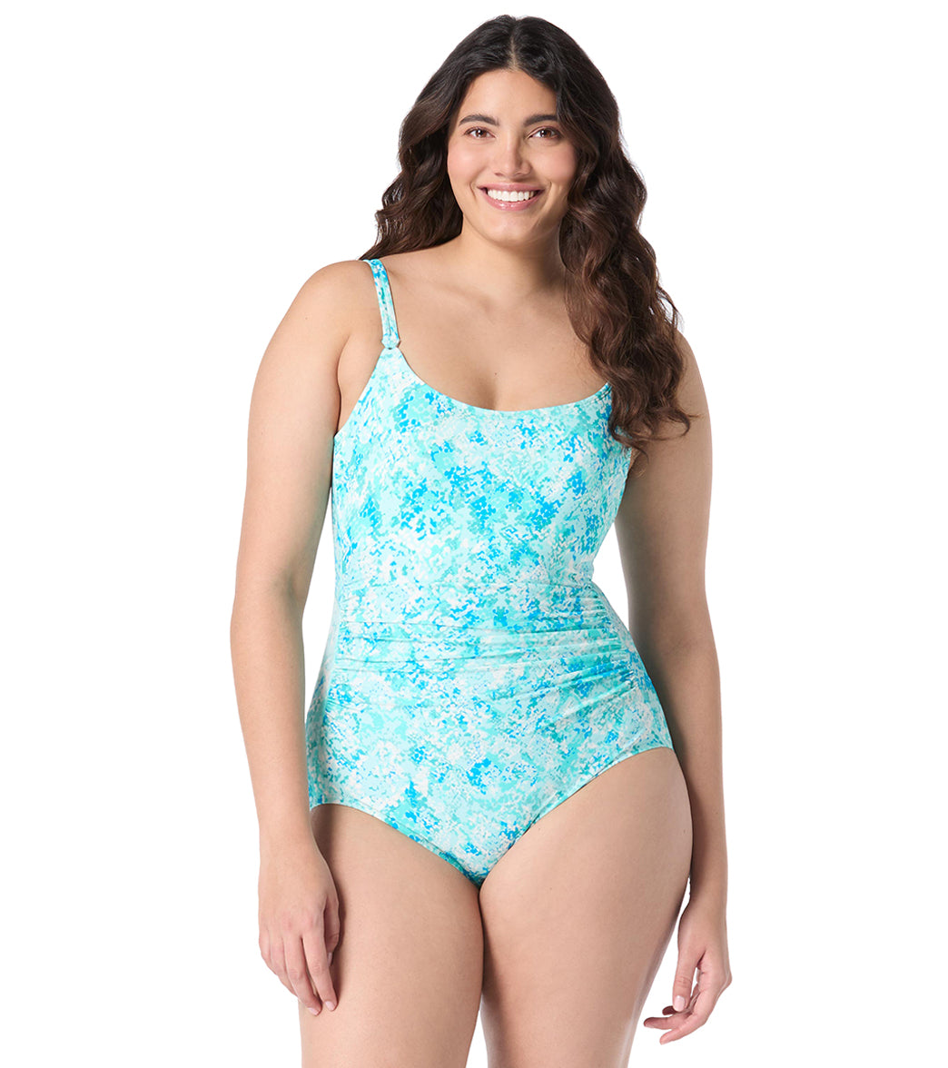 Roxanne Women's Chlorine Resistant Bra Sized Cabana Lights Shirred