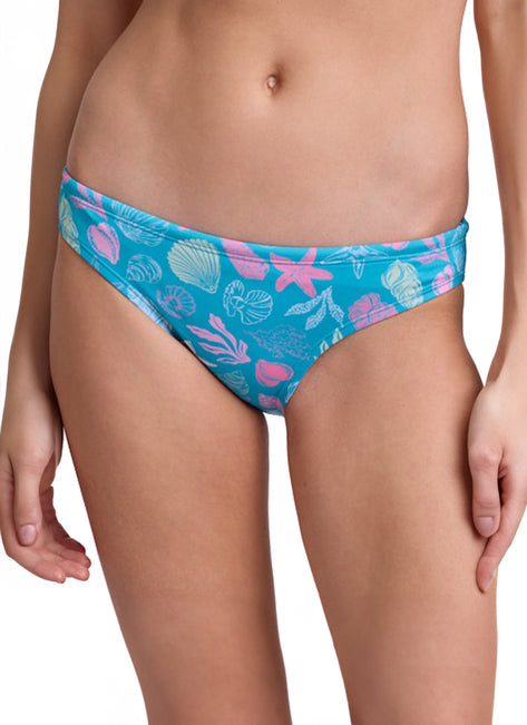 JOLYN Women's Coral Blush Andy Printed Bikini Bottom