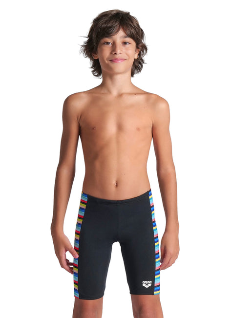 Arena Boys' Racing Stripe Jammer Swimsuit (Little Kid, Big Kid)