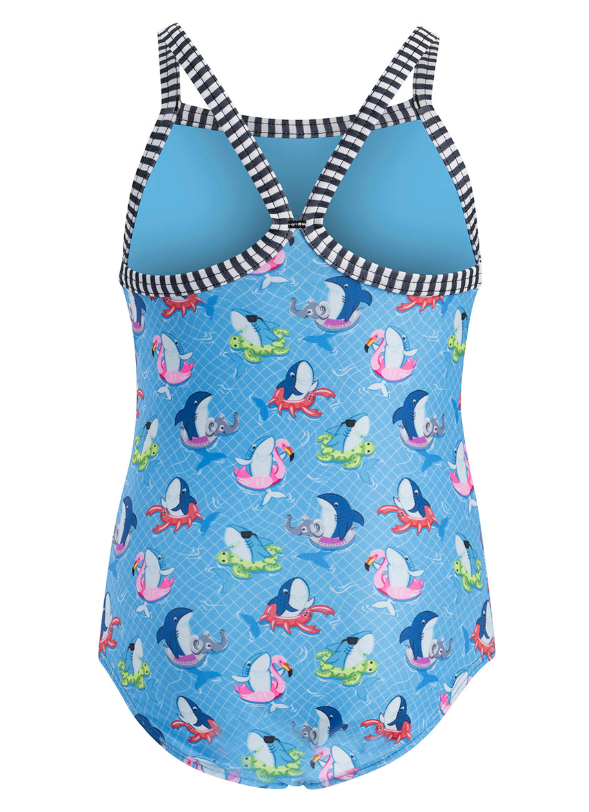 Maillot De Bain Fille Dolfin Uglies Floral Avec Protection UV - Taille 12 - Neuf Avec étiquettes