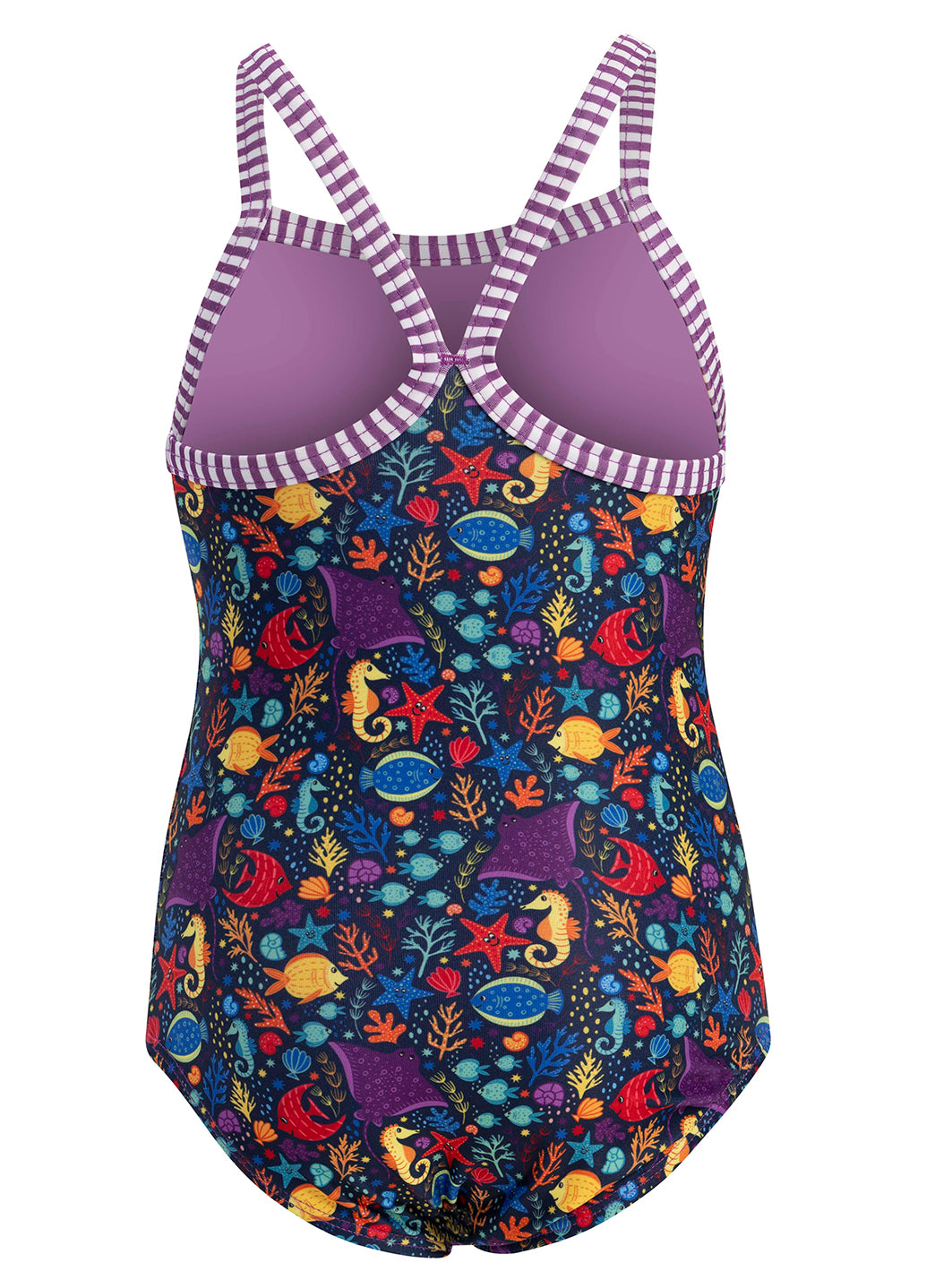 Dolfin Girls' Little Fish Print One Piece Swimsuit (Toddler
