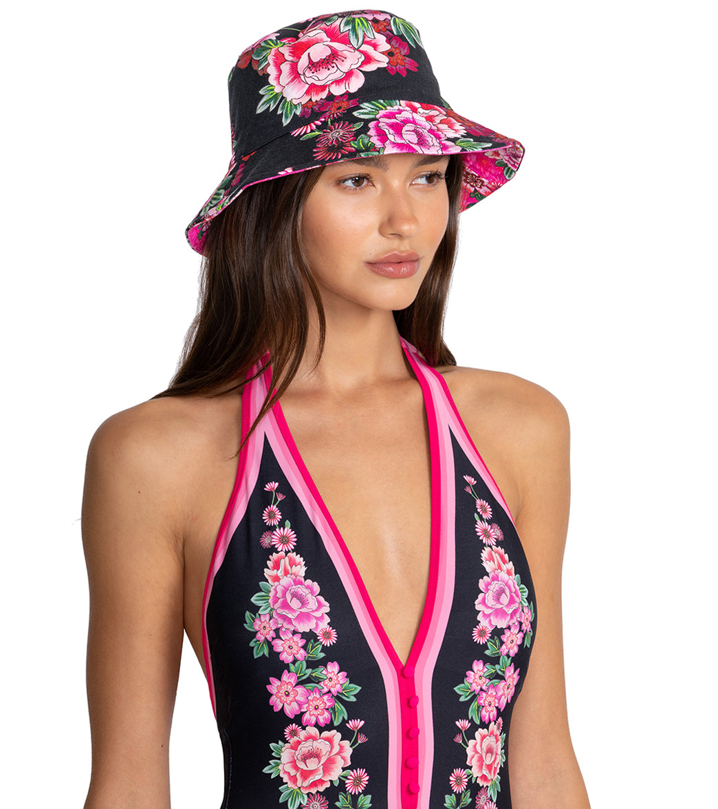 Johnny Was Blum Reversible Bucket Hat at SwimOutlet.com