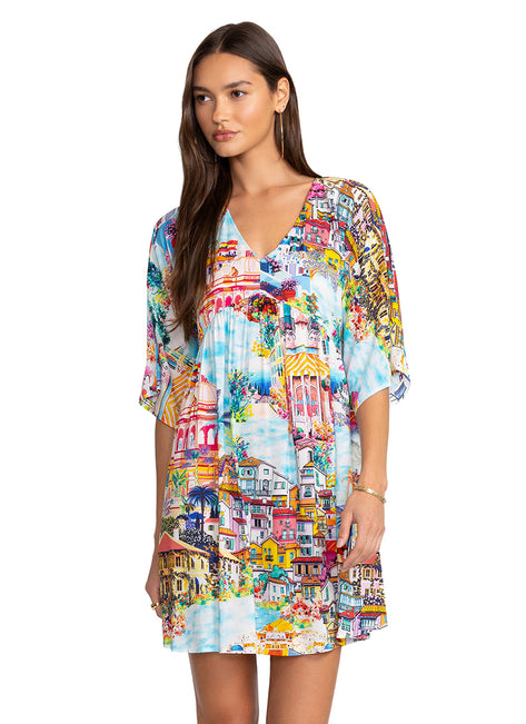 Johnny Was Women's Cannes A-Line Cover Up Dress