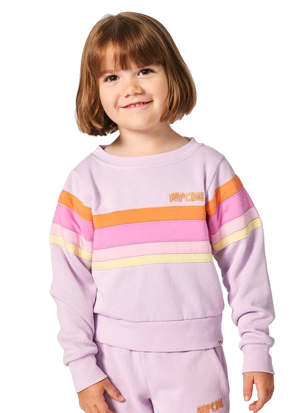 Rip Curl Girls' Surf Revival Crew Neck Sweatshirt (Toddler, Little