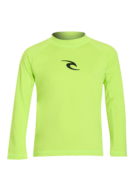 Rip Curl Boys' Brand Wave UPF 50+ Long Sleeve Rash Guard (Toddler, Little Kid)