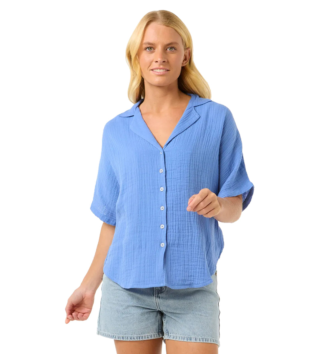 トップス surfblue Rip Curl Women's Premium Surf Short Sleeve Shirt at SwimOutlet.com