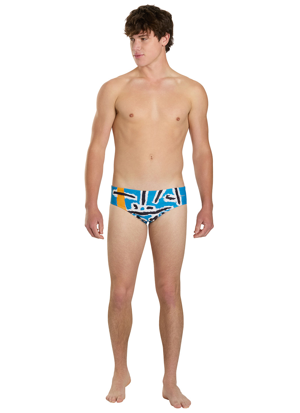 Sporti Senecio Splash Brief Swimsuit (26-40) at SwimOutlet.com
