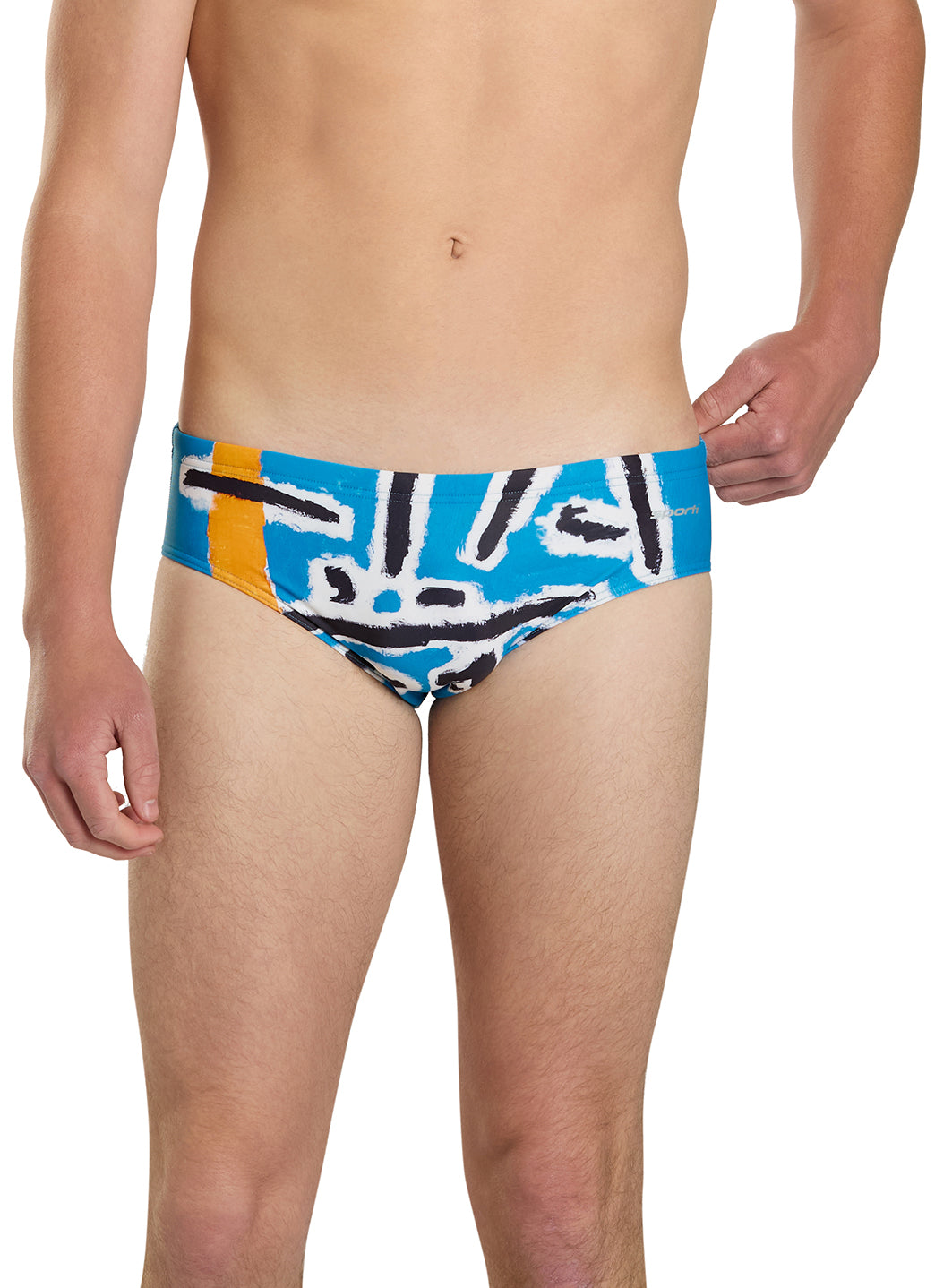 Sporti Senecio Splash Brief Swimsuit (26-40) at SwimOutlet.com