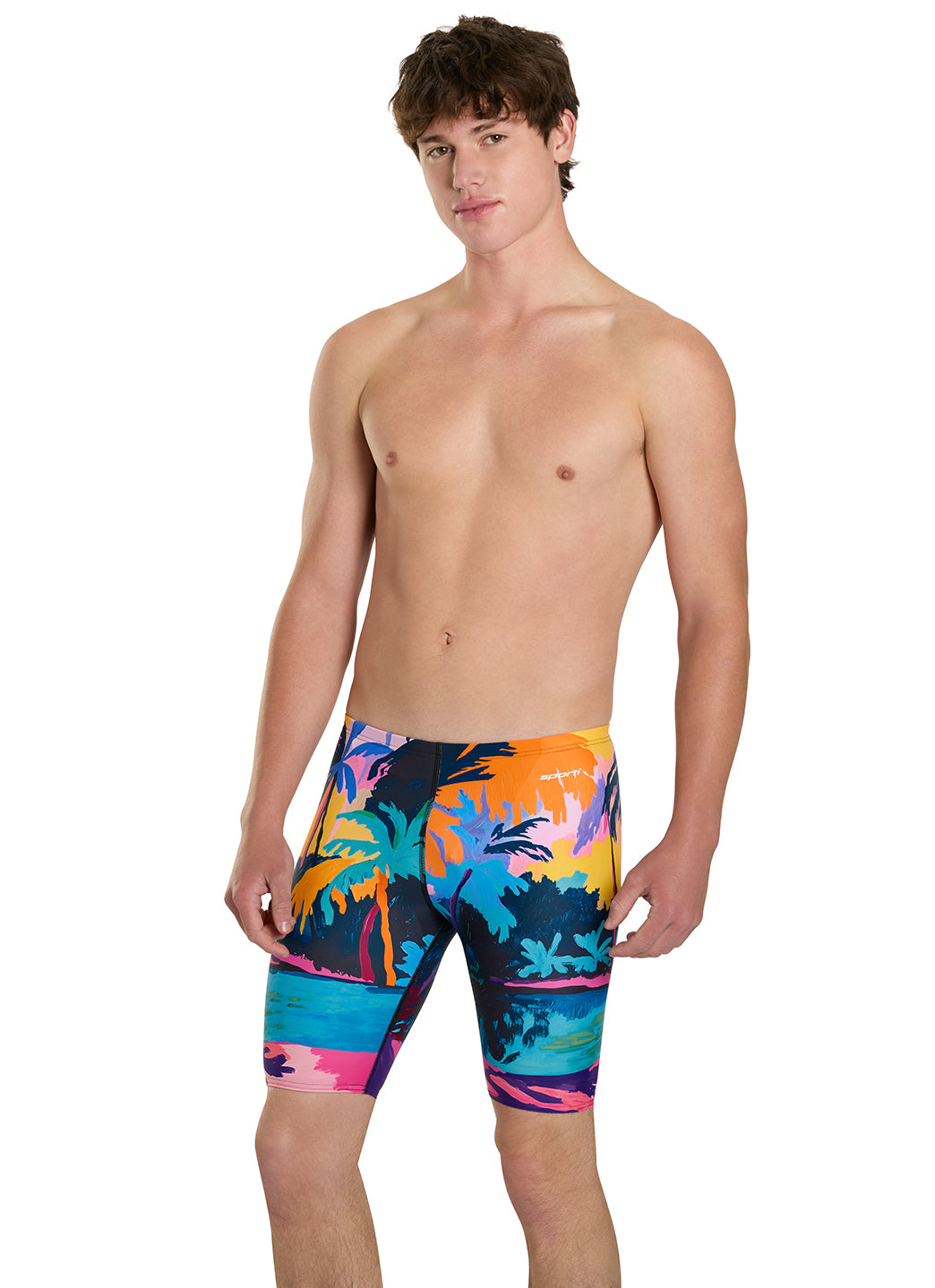 Sporti Tahitian Sunset Jammer Swimsuit (22-44) at SwimOutlet.com