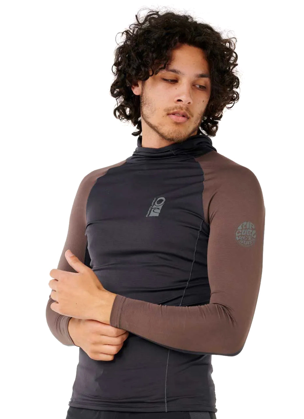 Rip Curl Men's Search UPF Long Sleeve Hood at SwimOutlet.com