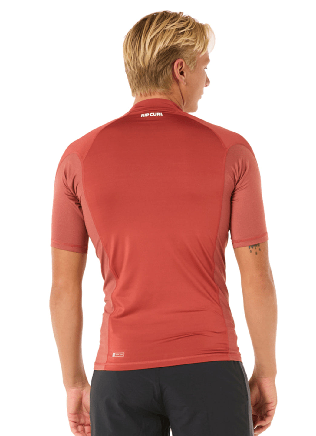 Rip Curl Men's Waves UPF Short Sleeve Rash Guard at SwimOutlet.com