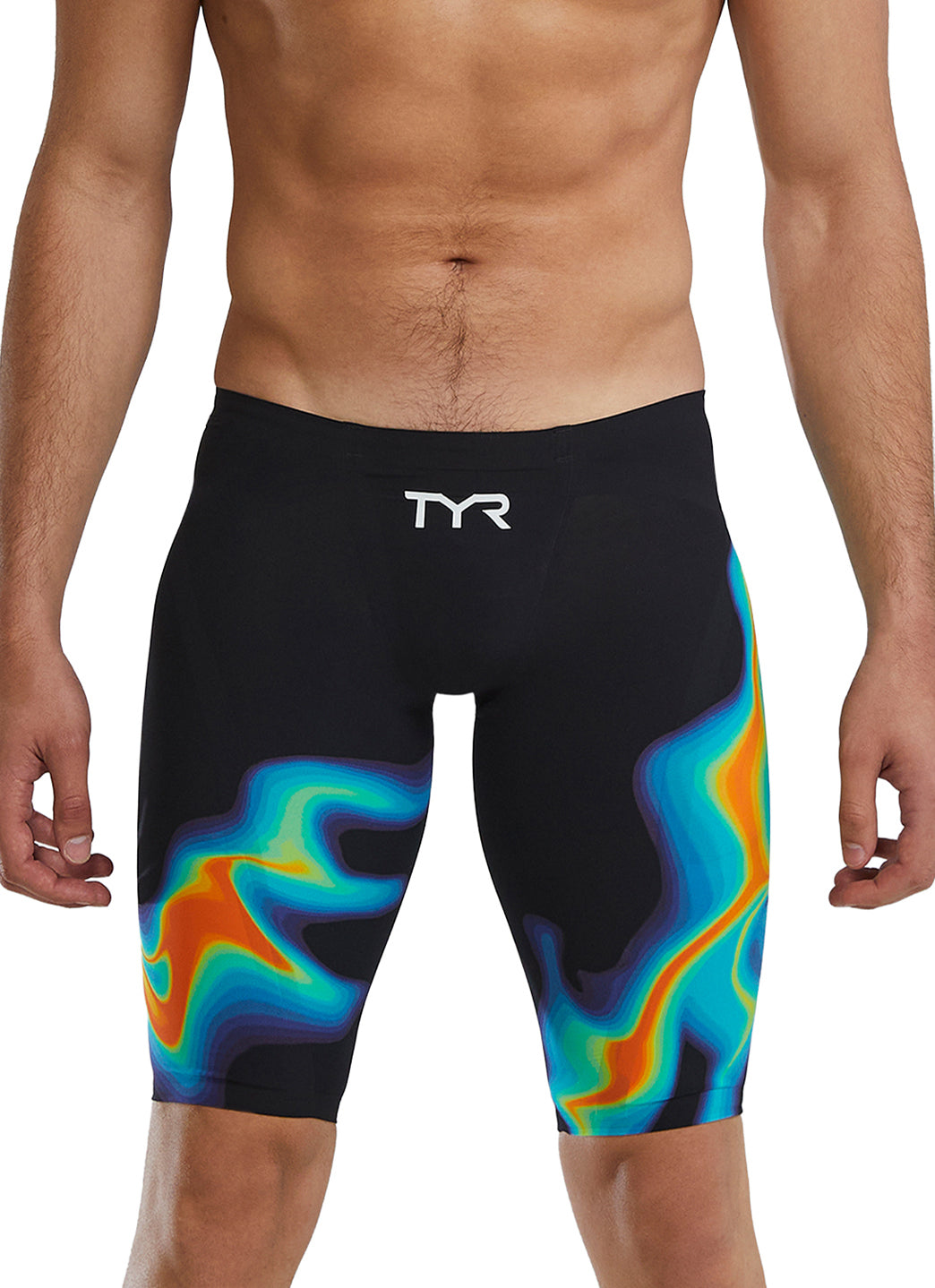 TYR Men's Venzo Infrared Jammer Tech Suit Swimsuit at SwimOutlet.com