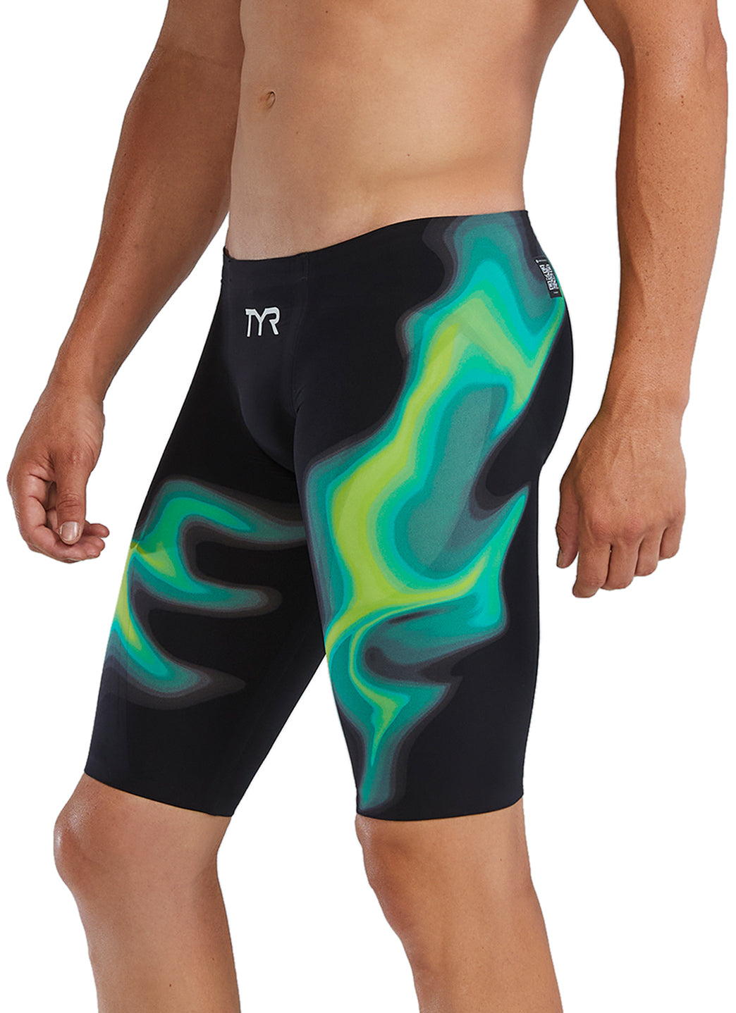 TYR Men's Venzo Infrared Jammer Tech Suit Swimsuit at SwimOutlet.com