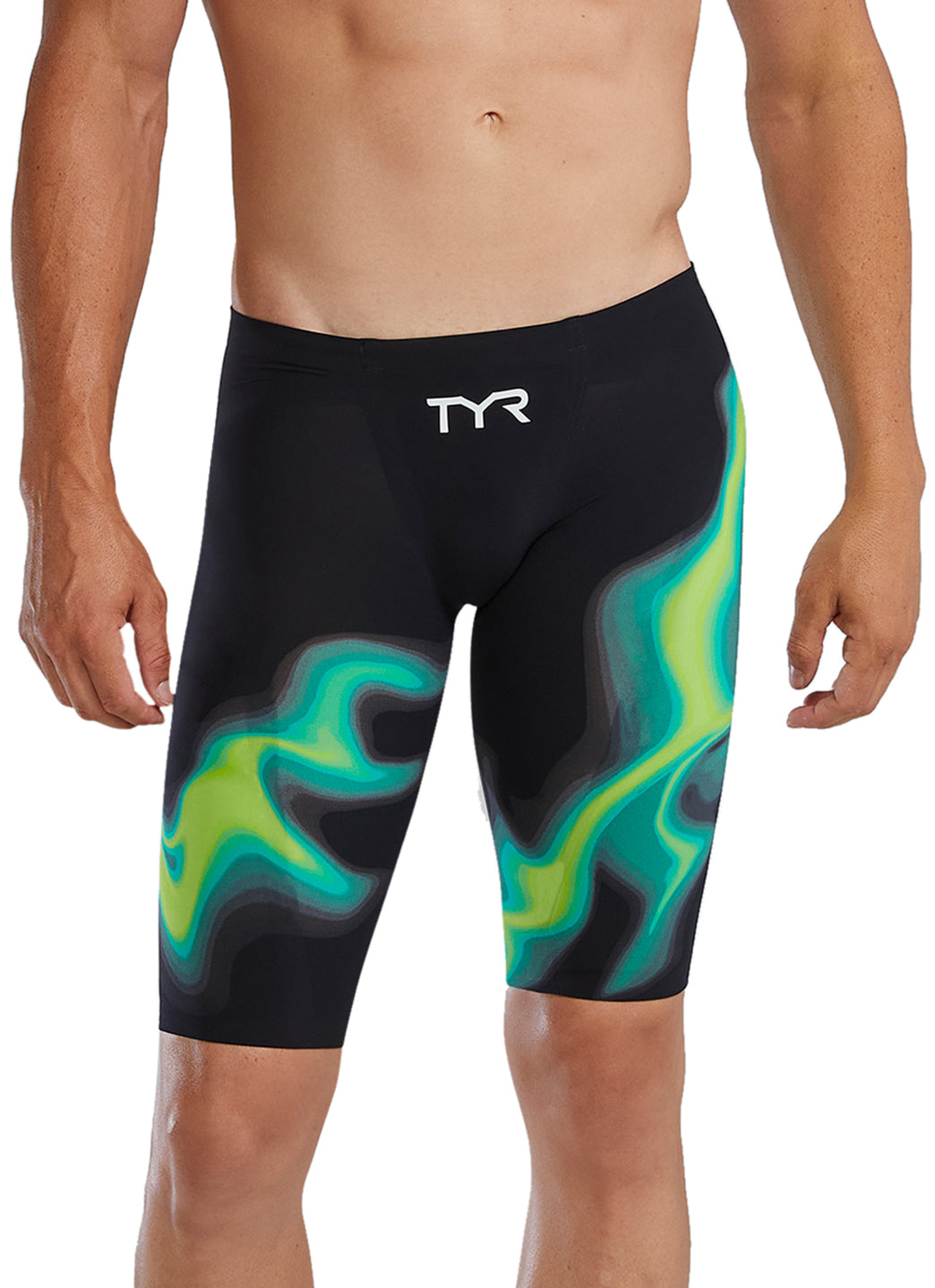 TYR Men's Venzo Infrared Jammer Tech Suit Swimsuit at SwimOutlet.com