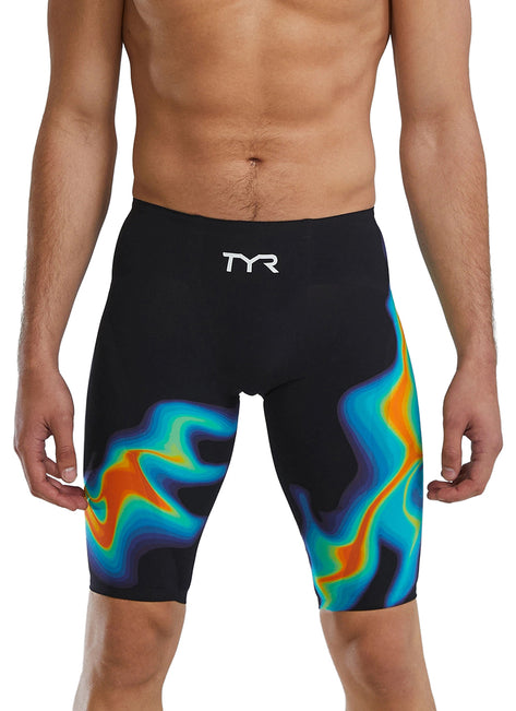 TYR Men's Venzo Infrared  High Waist Jammer Tech Suit Swimsuit