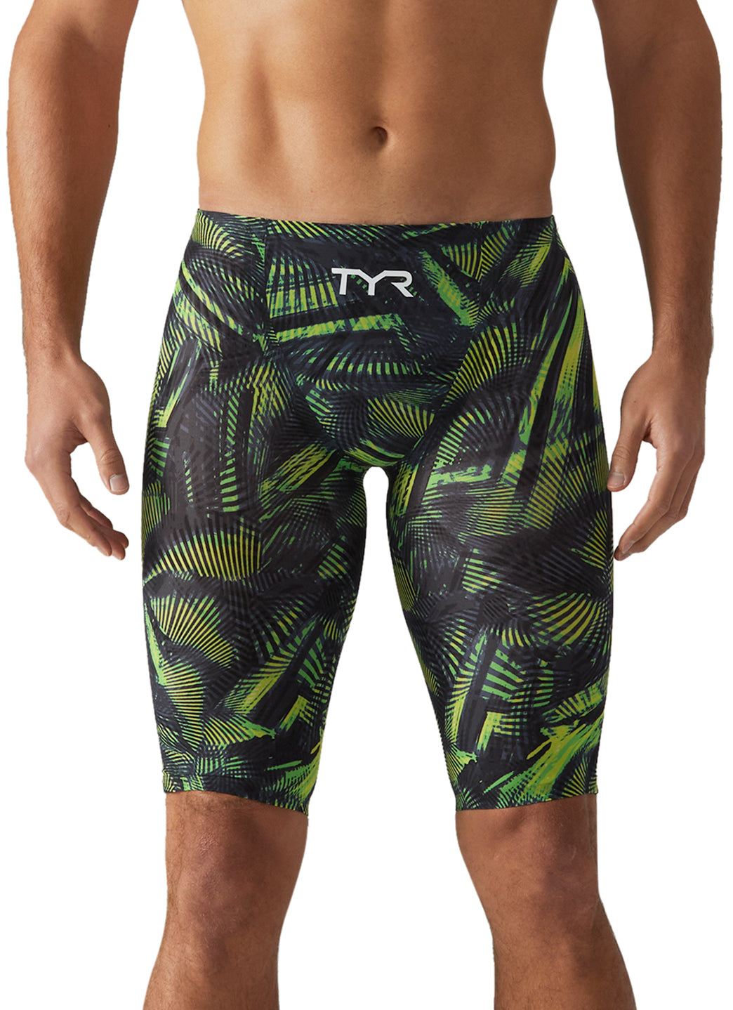 TYR Men's Avictor 2.0 Helux High Waist Jammer Tech Suit Swimsuit