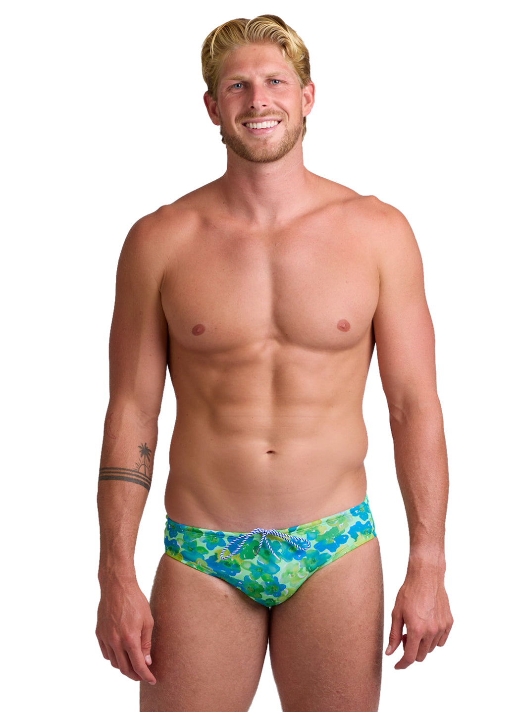 JOLYN Men's Brolyn Water Blossom Brief Swimsuit at SwimOutlet.com