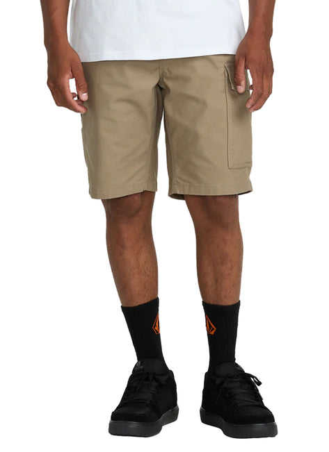 Volcom Men's Solid Caliper II Relaxed Cargo Work Short