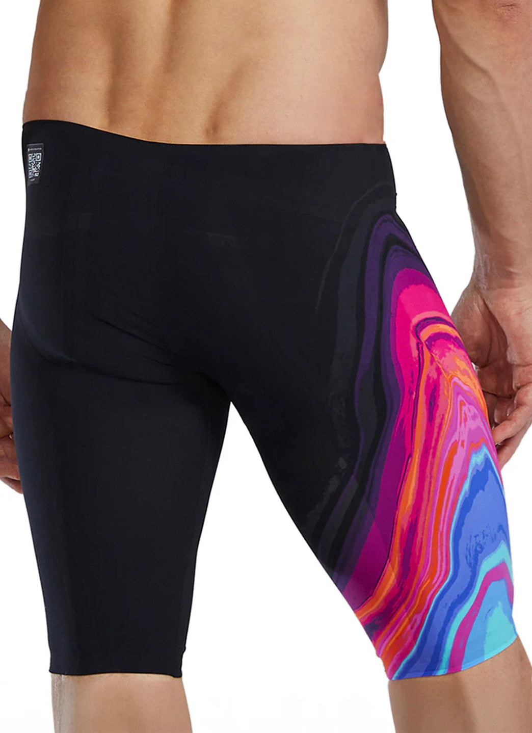 TYR Men's Venzo Volconyx High Waist Jammer Tech Suit Swimsuit at