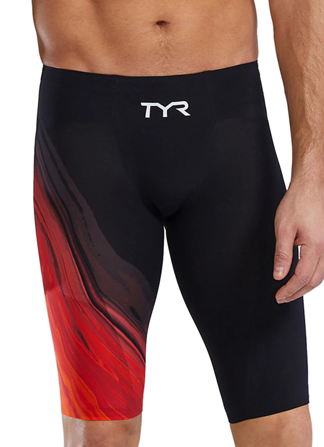 TYR Men's Venzo Volconyx High Waist Jammer Tech Suit Swimsuit at