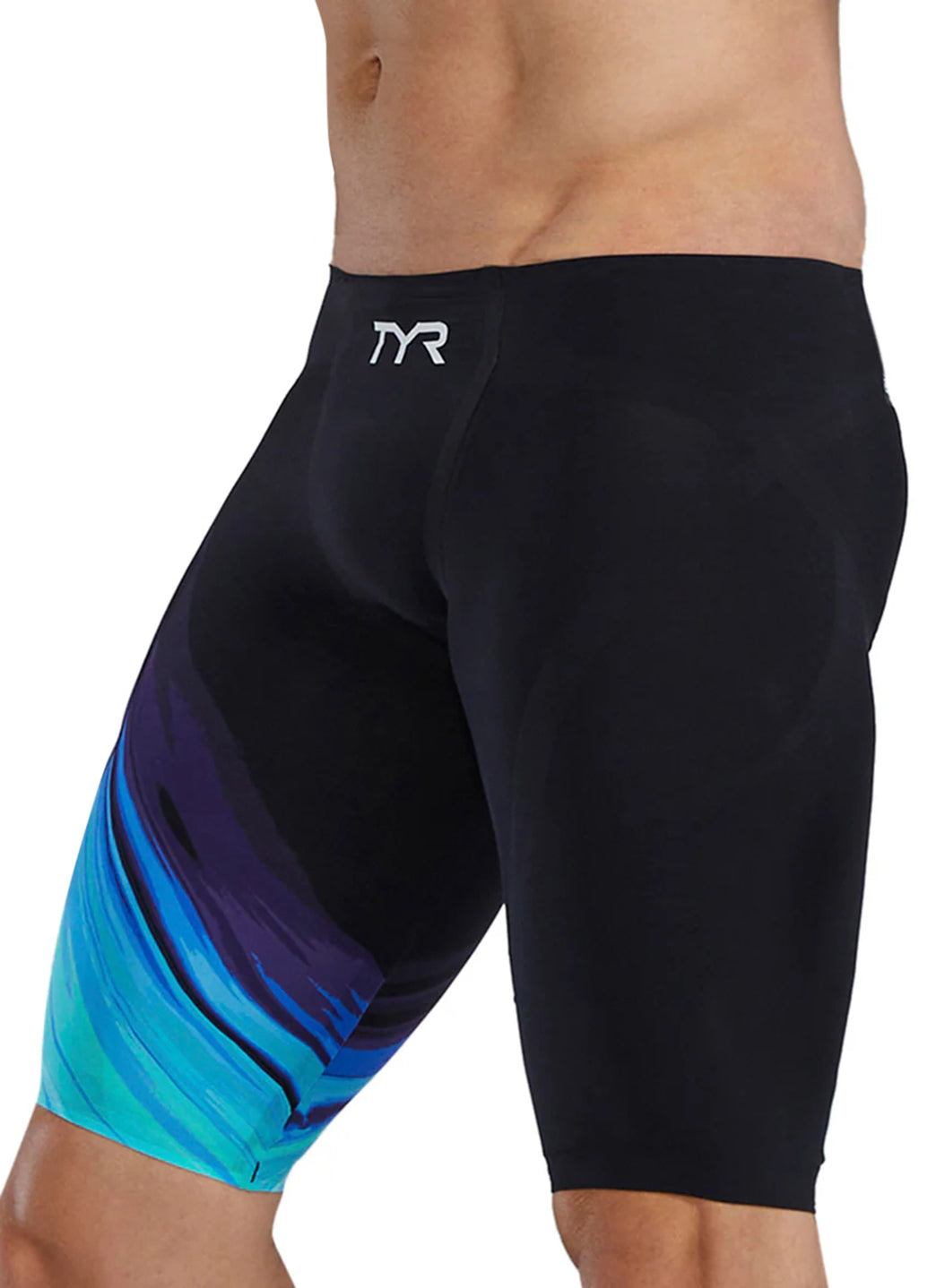TYR Men's Venzo Volconyx Jammer Tech Suit Swimsuit at SwimOutlet.com