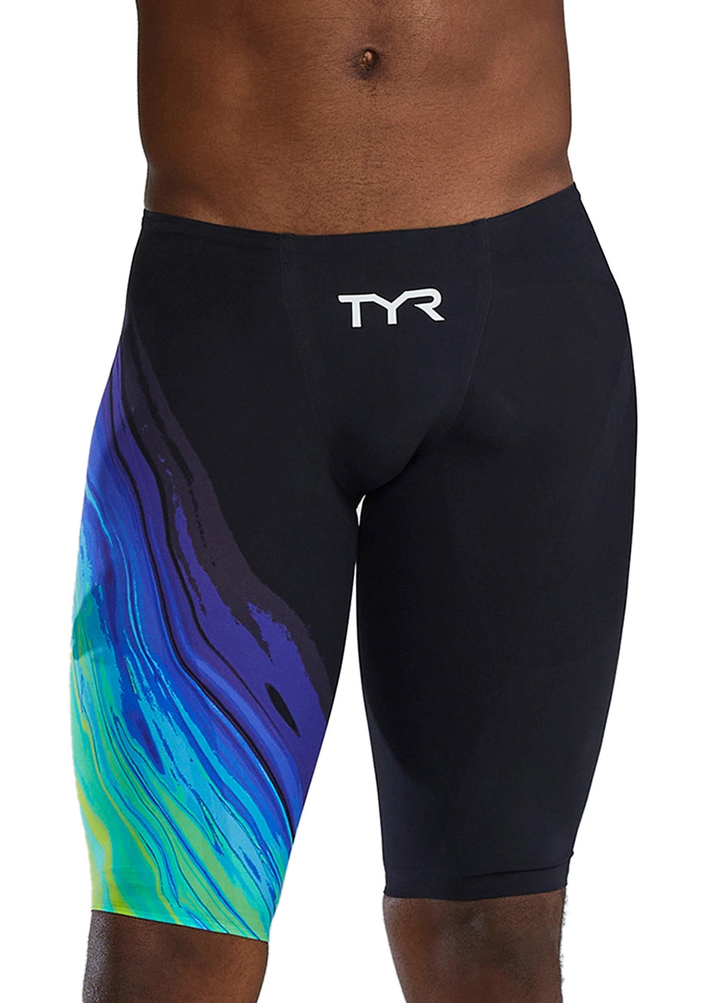TYR Men's Venzo Volconyx Jammer Tech Suit Swimsuit at SwimOutlet.com